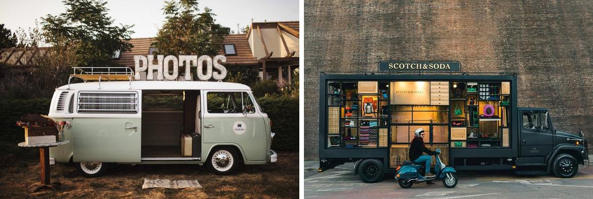 Negocios bonitos sobre ruedas