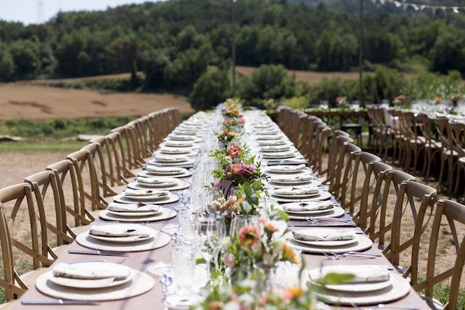 Una boda campestre y sencilla