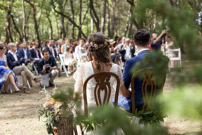 Una boda campestre y sencilla