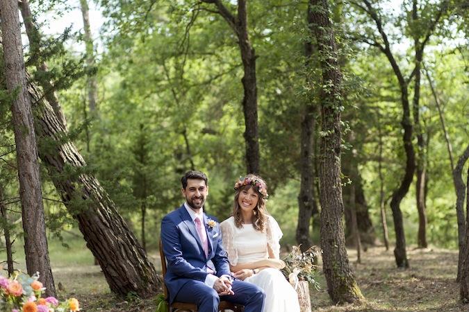 Una boda campestre y sencilla