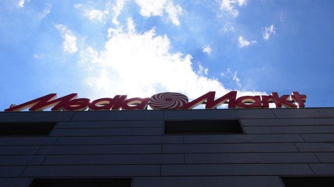 logo de media markt en las oficinas centrales