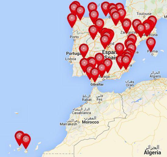 mapa con todas las tiendas de media markt en españa