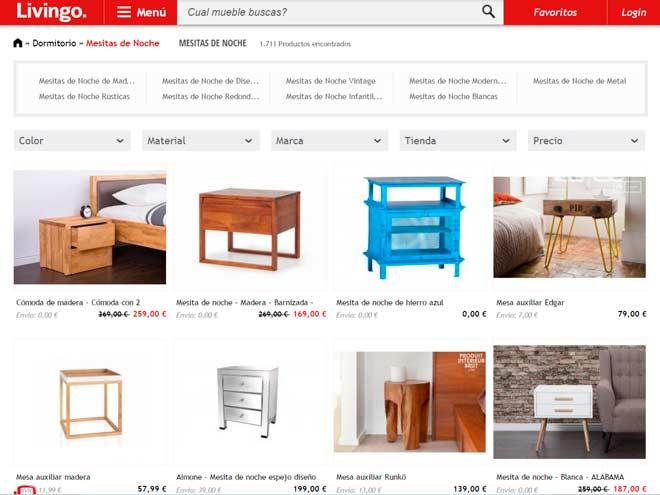 resultados de búsqueda para comprar mesitas de noche online en la web de livingo