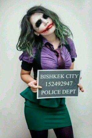 disfraz casero para carnaval del joker de batman para mujer
