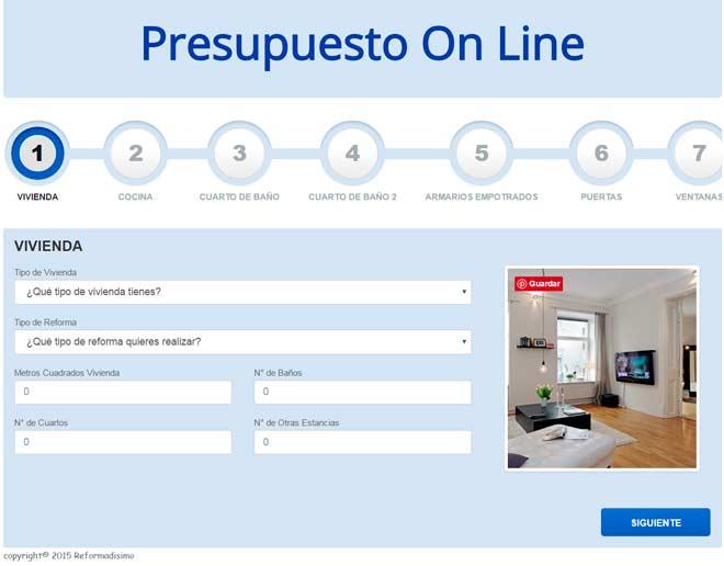 calculadora de reformas online gratuita