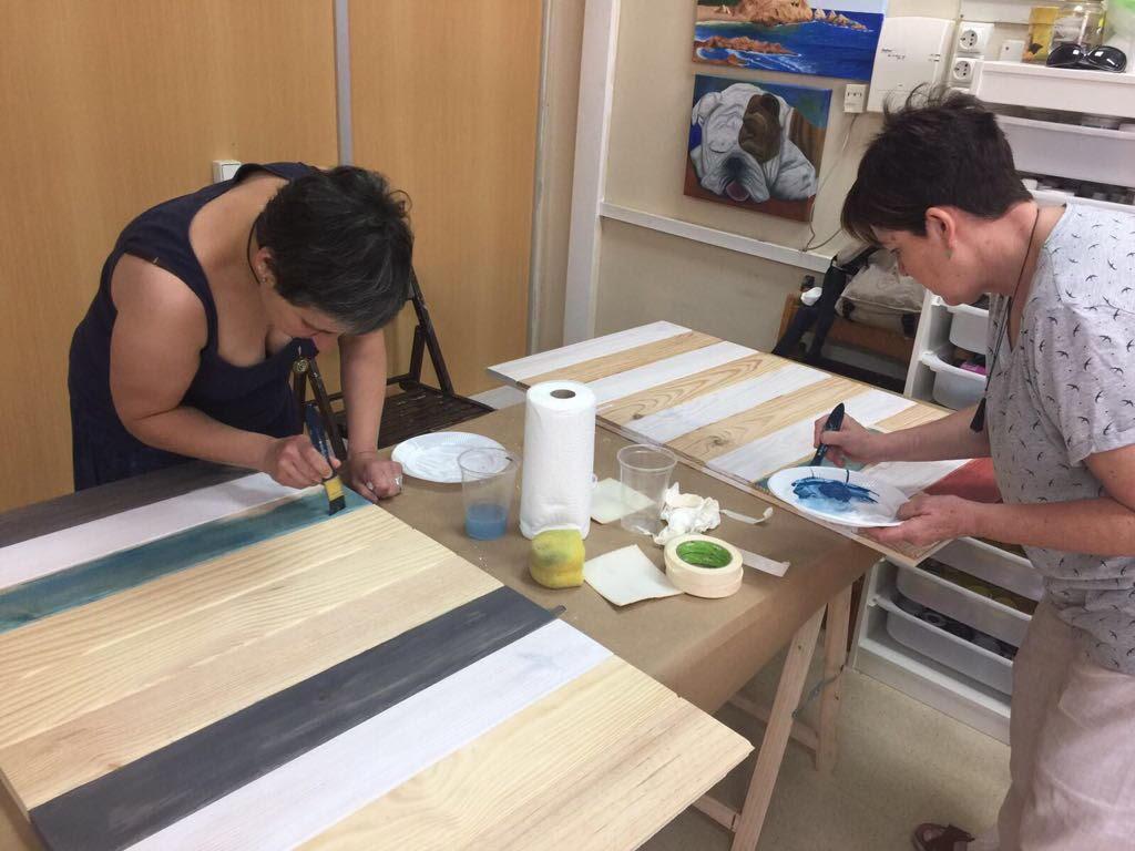 Curso de pintura Stain DecoArt en Barcelona 3