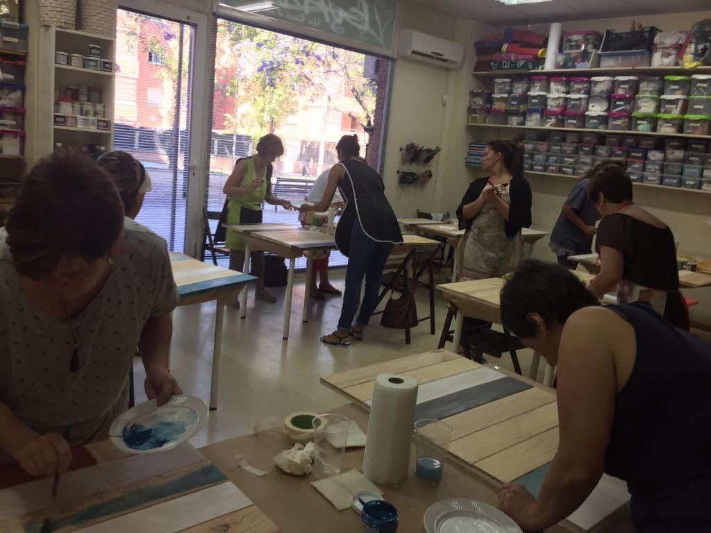 Curso de pintura Stain DecoArt en Barcelona 4