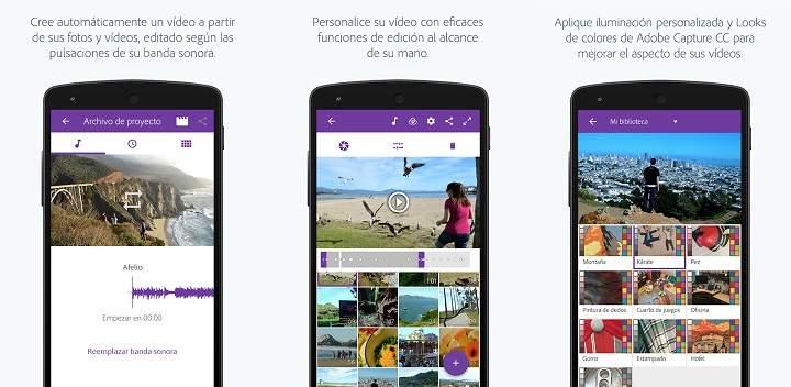 los mejores editores de video para Android herramientas de edición de video en Android efectos filtros textos y creación de videoclips musicales apps multipista con transiciones camara lenta y super rapida aplicaciones gratuitas para movil o celular