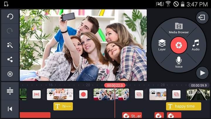 los mejores editores de video para Android herramientas de edición de video en Android efectos filtros textos y creación de videoclips musicales apps multipista con transiciones camara lenta y super rapida aplicaciones gratuitas para movil o celular