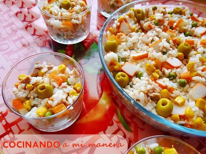 receta de ensalada de arroz