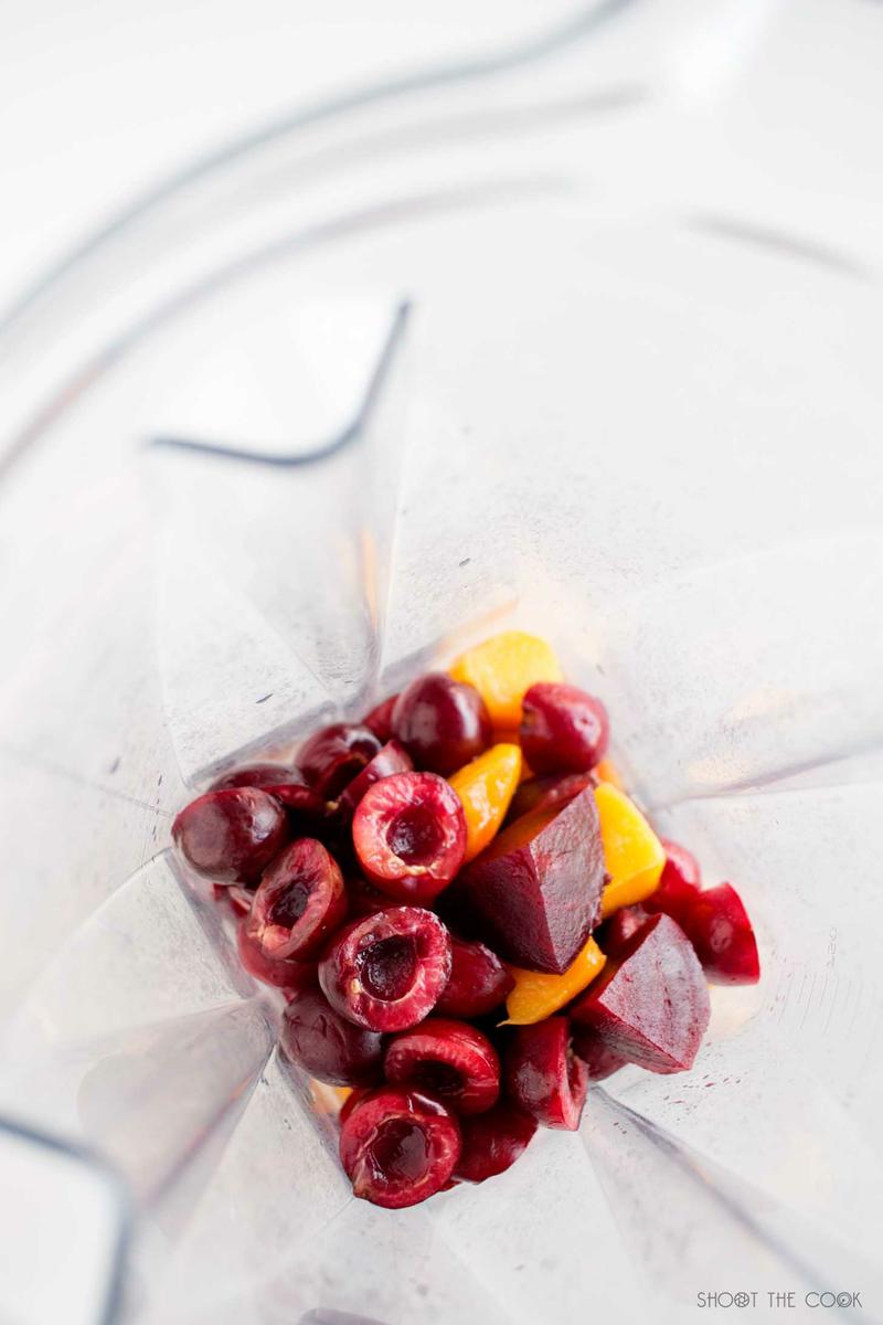 batido de cerezas
