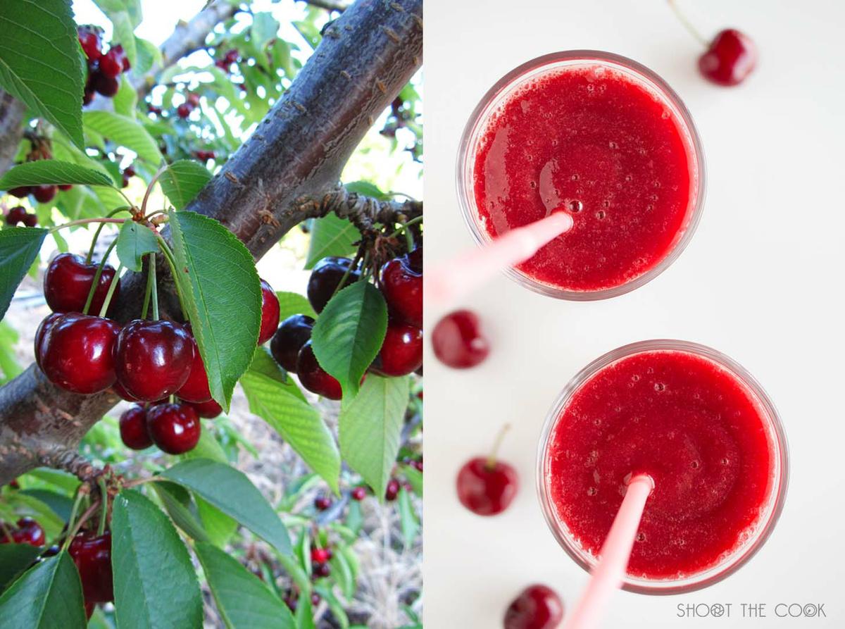 batido de cerezas