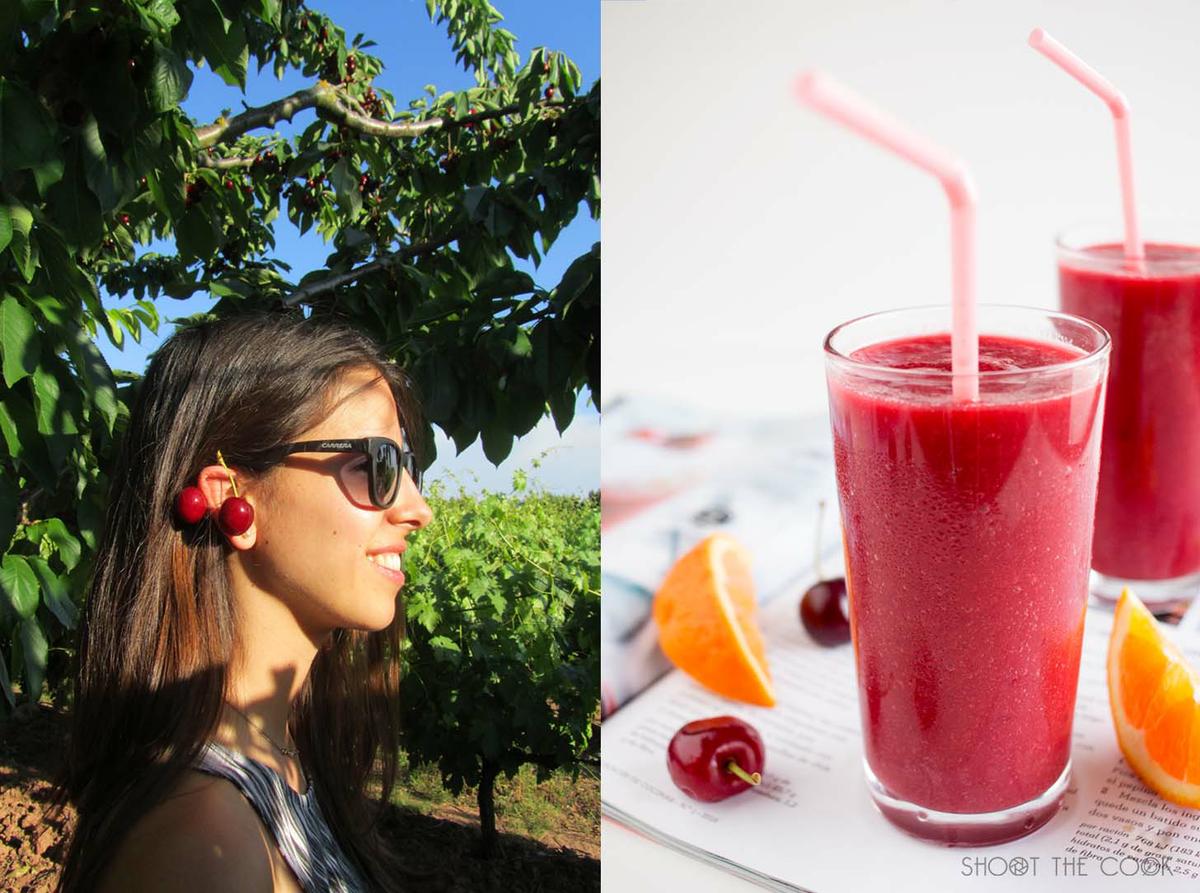 batido de cerezas