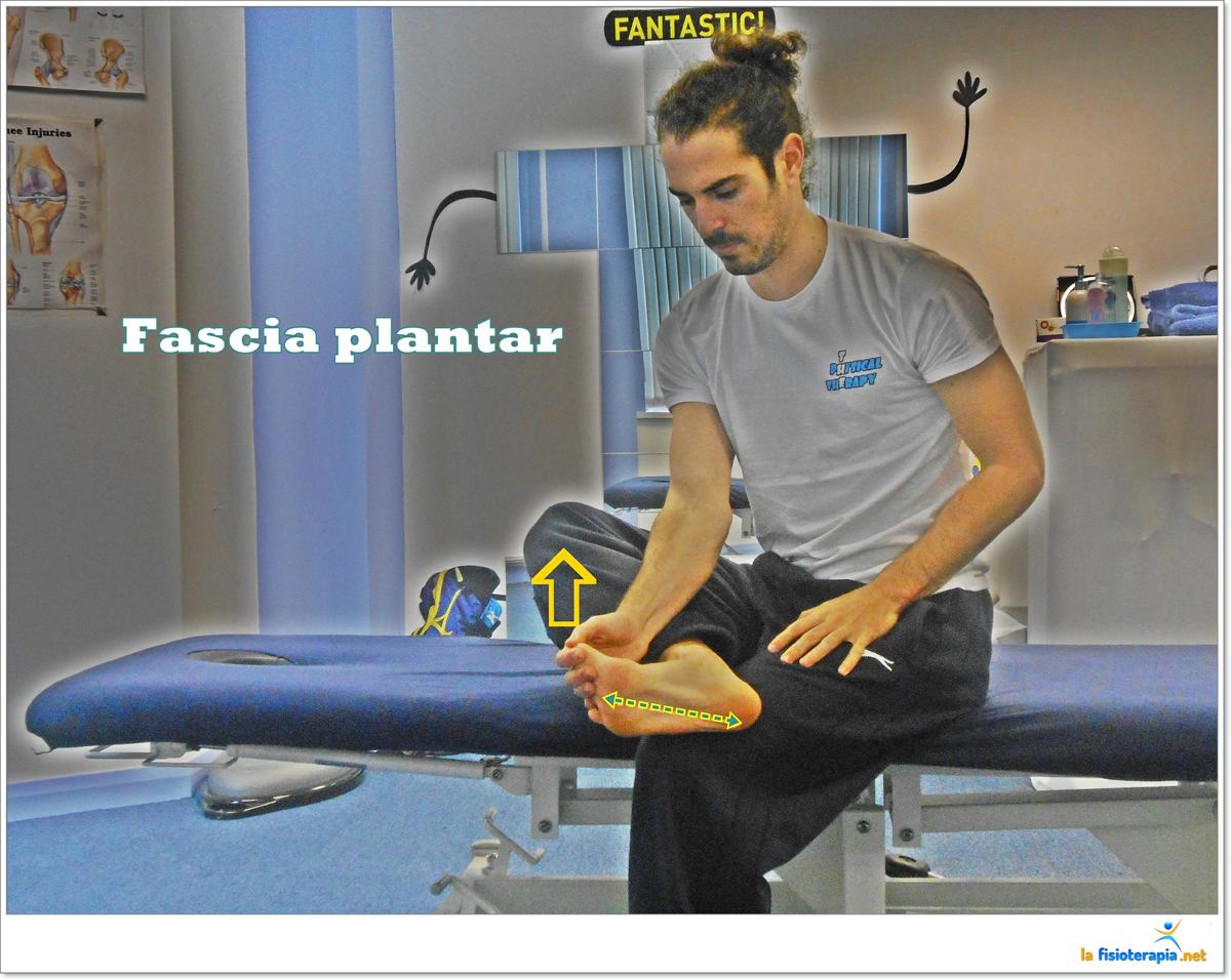 Estiramiento fascia plantar