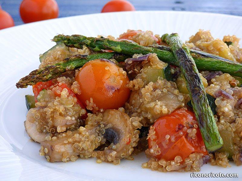 Quinoa con verduras salteadas