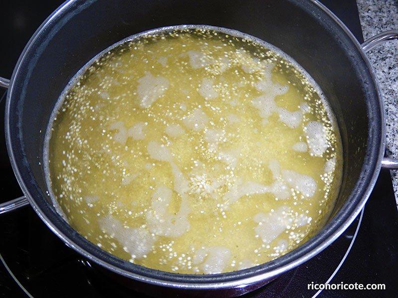 Quinoa con verduras salteadas