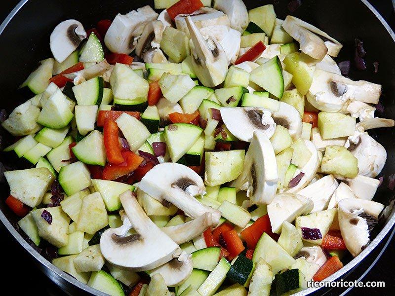Quinoa con verduras salteadas