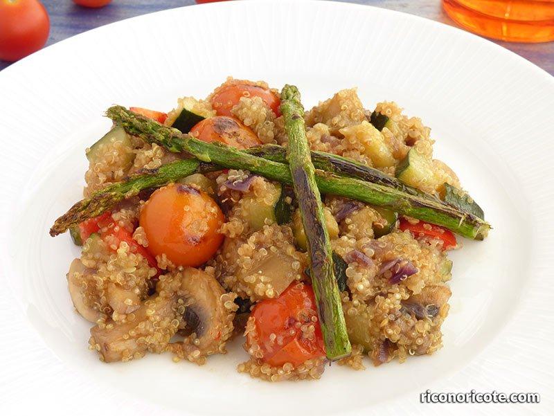 Quinoa con verduras salteadas