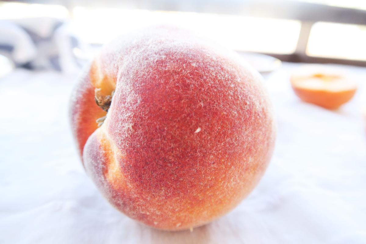 Gazpacho de anacardos y melocotón