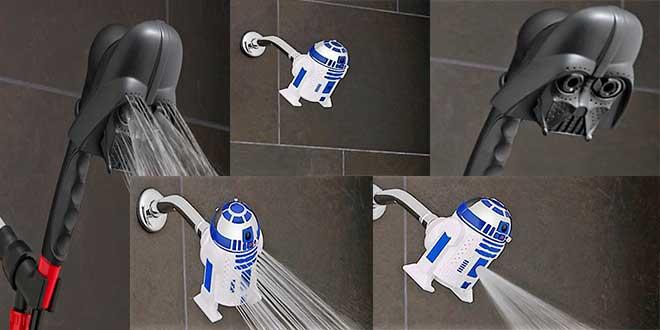 vinagre BLANCO,-limpieza-ducha-de-star-wars-R2D2-y-Darth-Vader