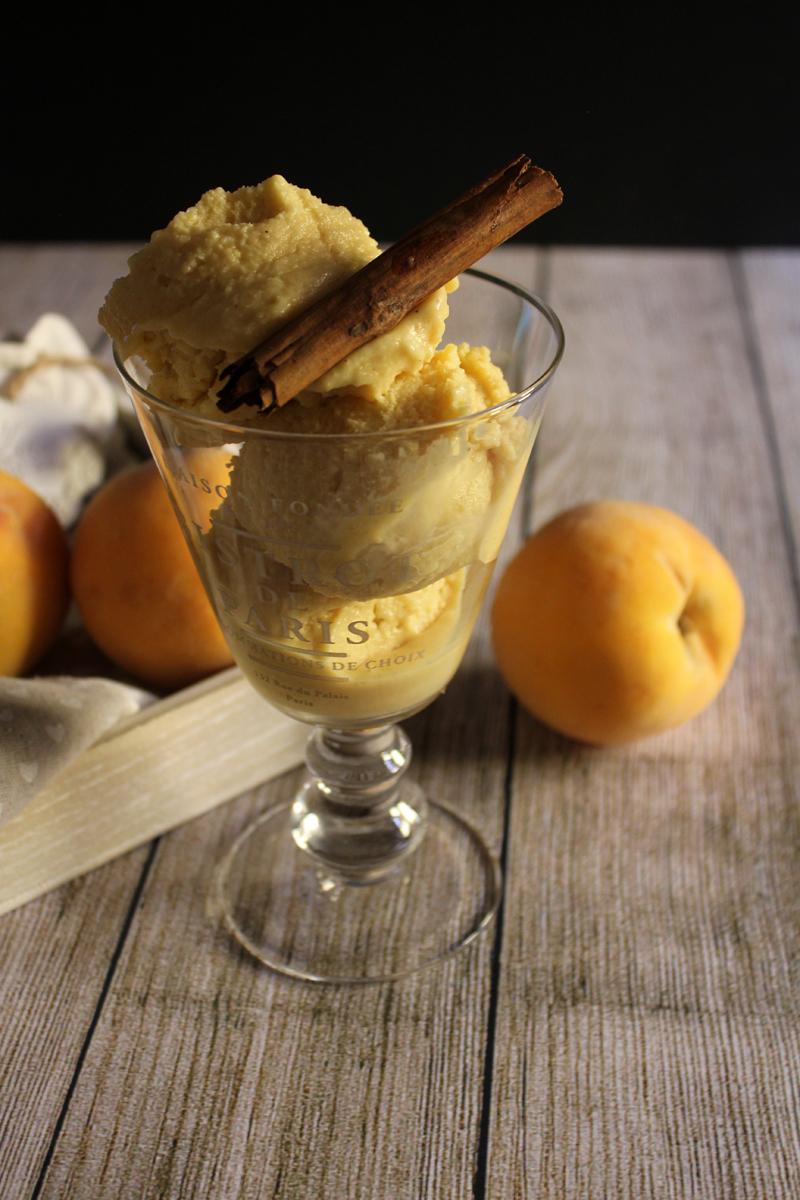 Helado Cheesecake de Melocotón