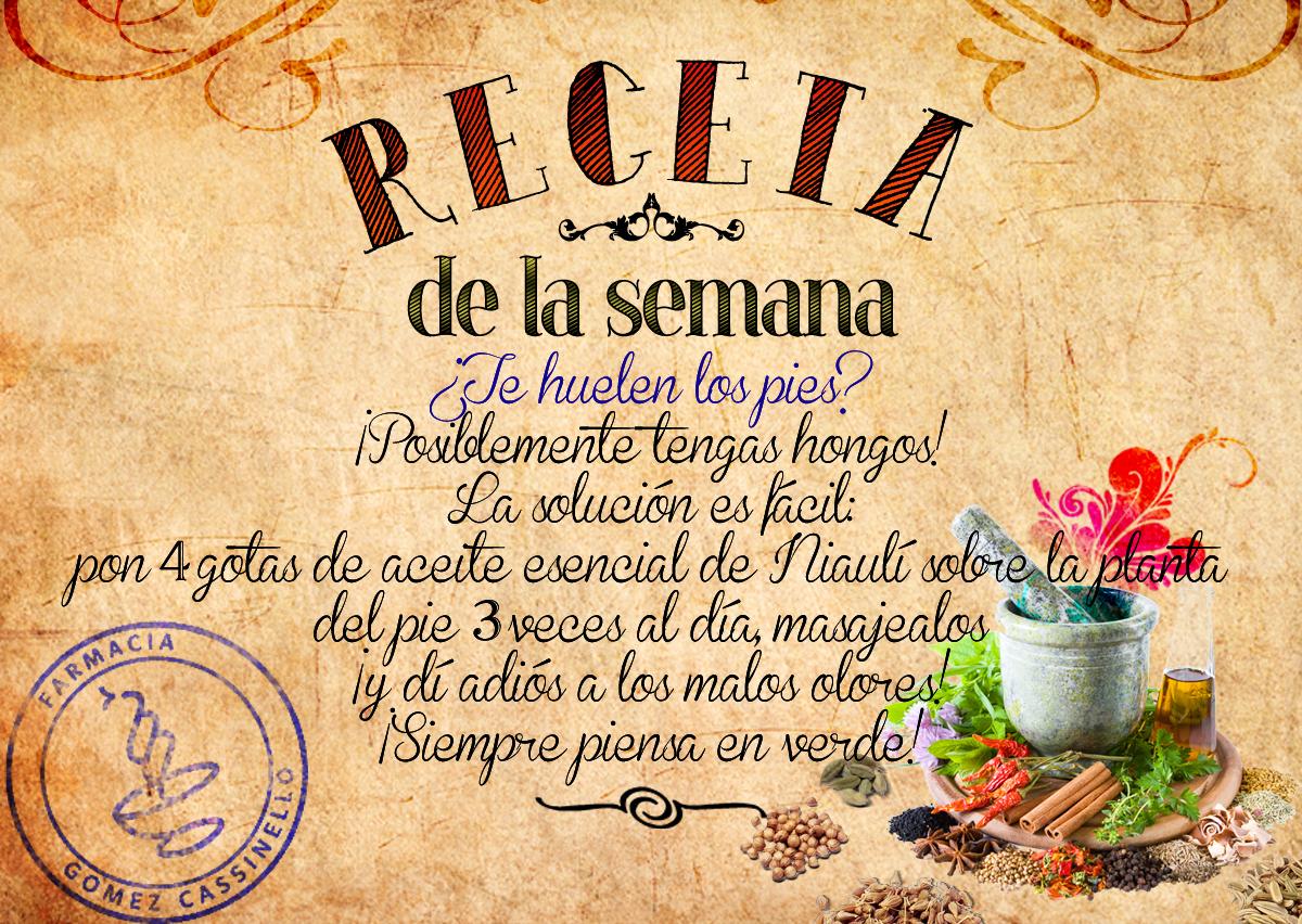 Receta de la semana: ¿Te huelen los pies?