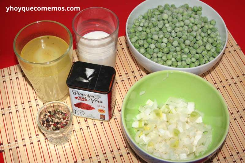 receta crema de guisantes