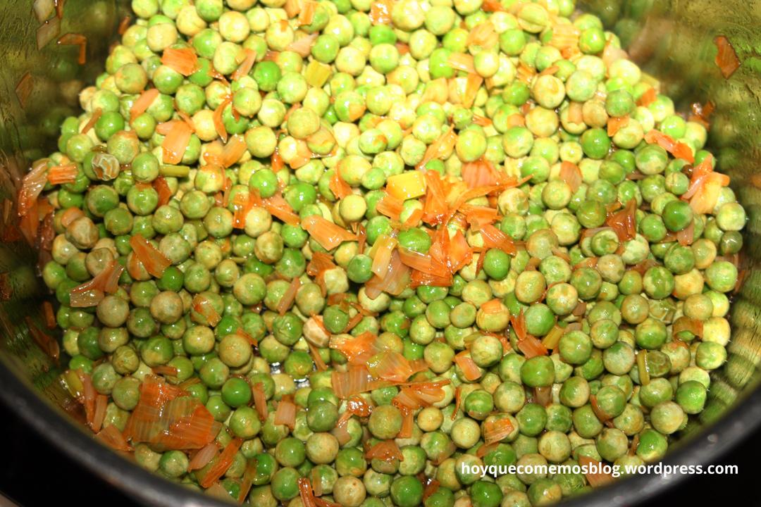 receta crema de guisantes