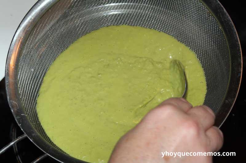 receta crema de guisantes
