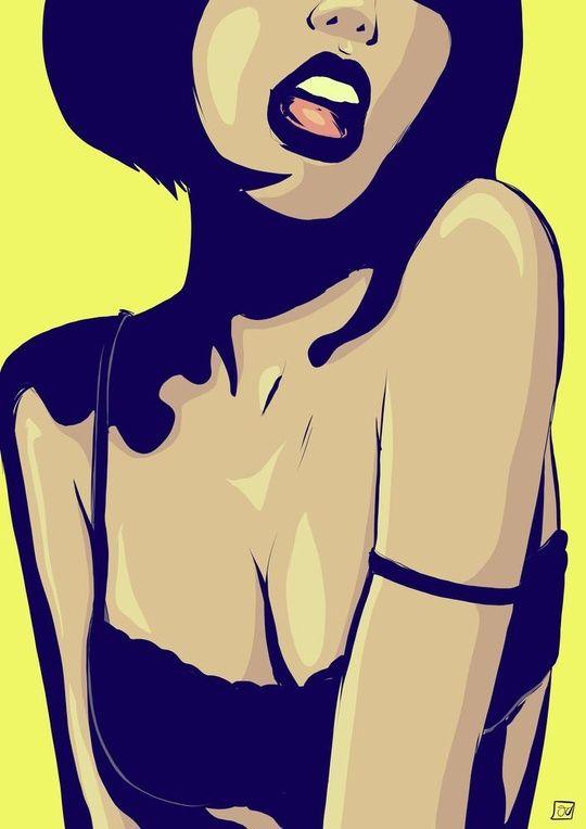 wallpaper pop art girñ