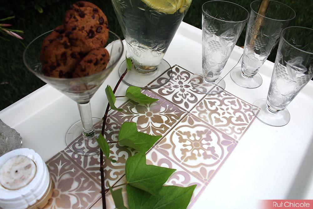 Decoración lowcost. Diy bandeja con ruedas