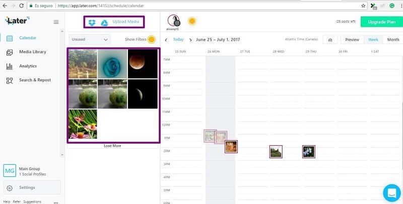 funcionamiento later app
