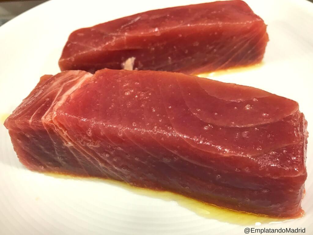 Lomos rectangulares de atún rojo