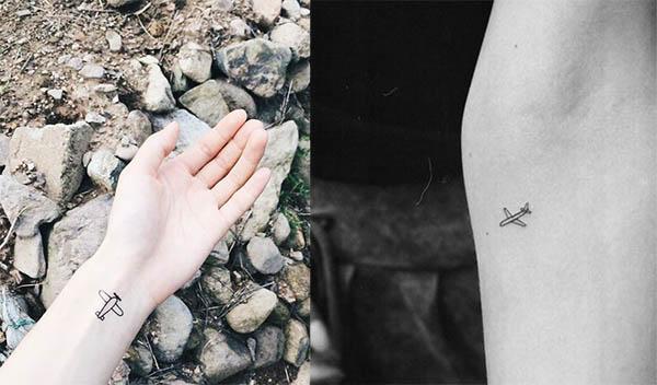 tatuajes de aviones pequeños
