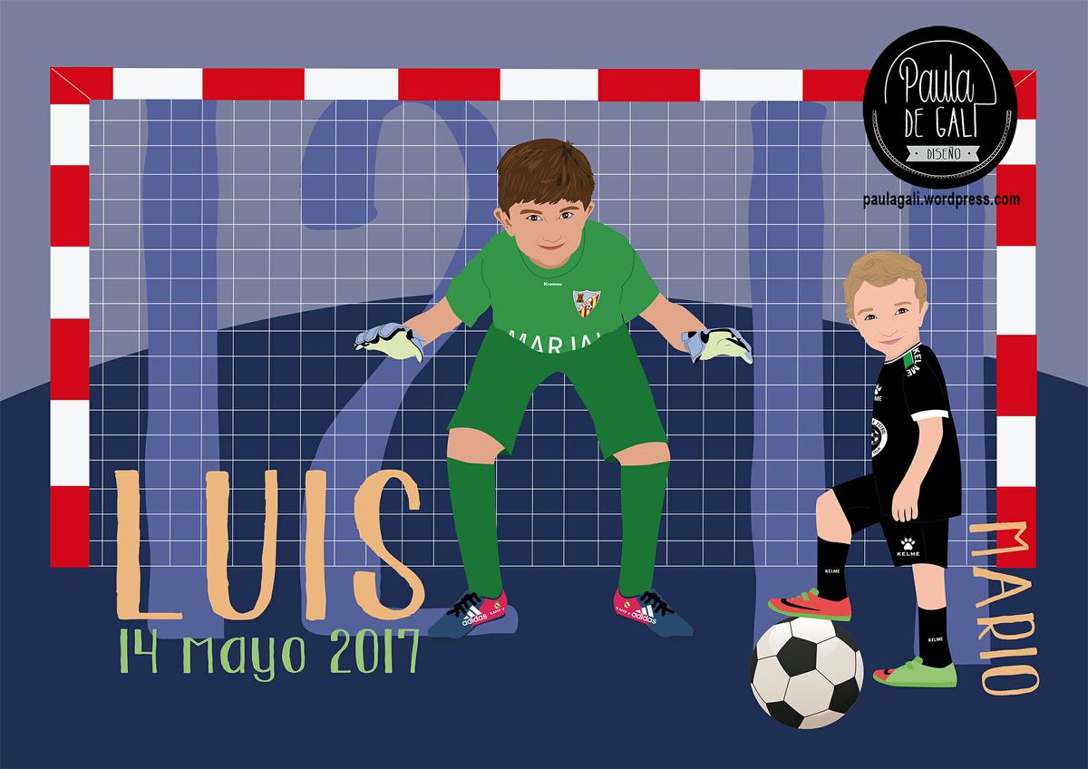 dibujo personalizado comunion regalo