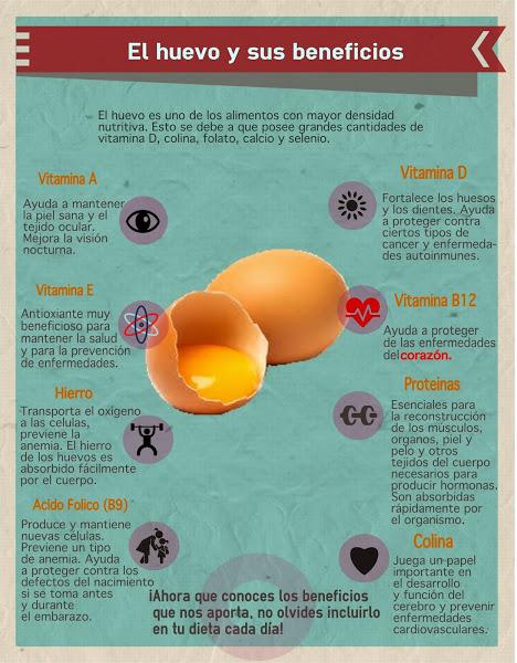 Huevos infografía