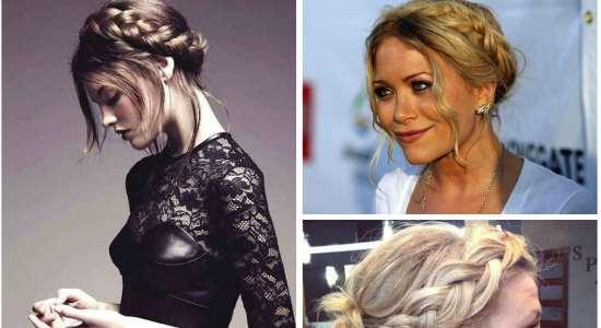 Trenza francesa en forma de corona