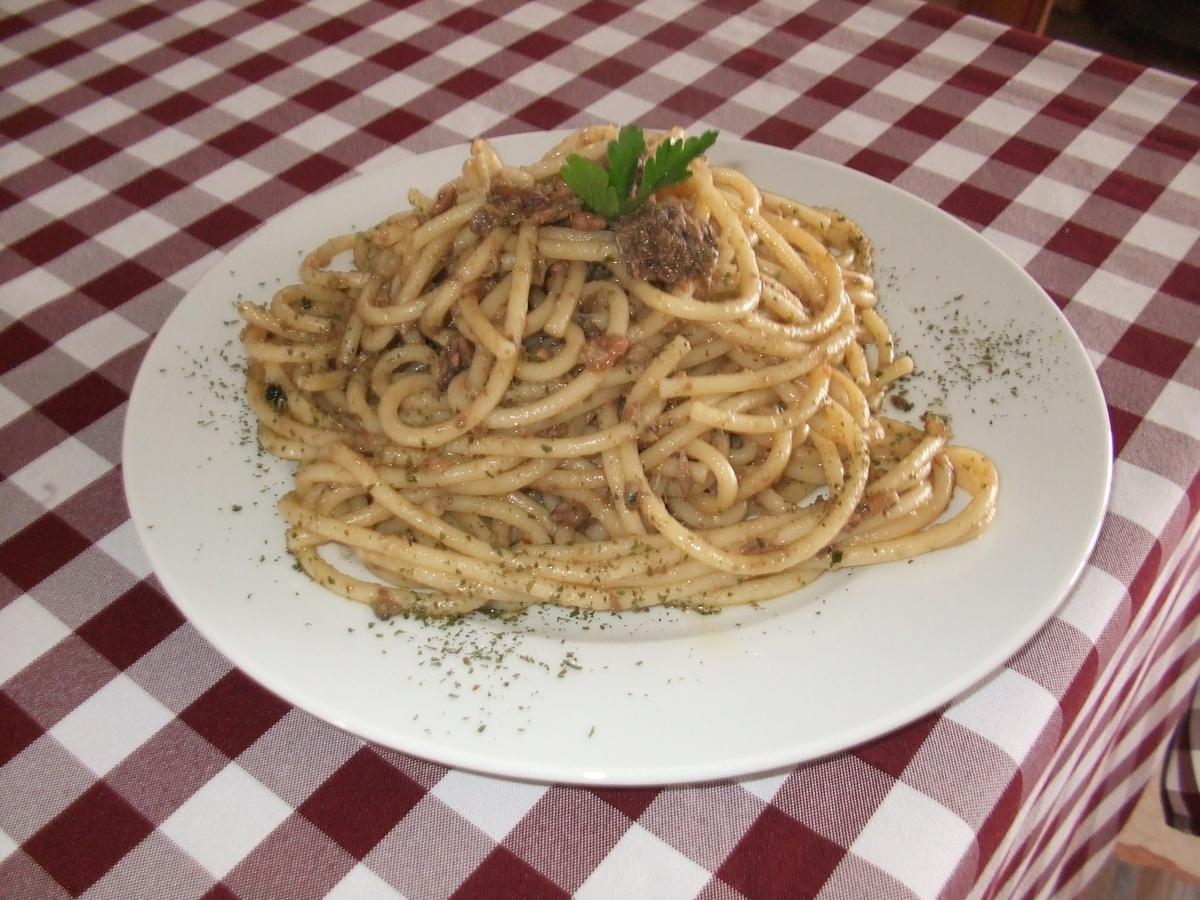 Pasta con arenque (Cocina Italiana - Venecia)