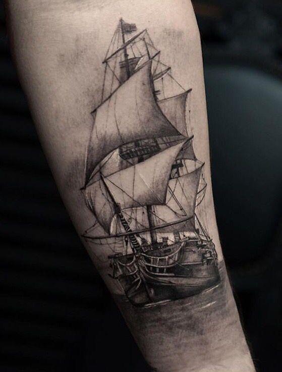 tatuajes de barcos para hombres