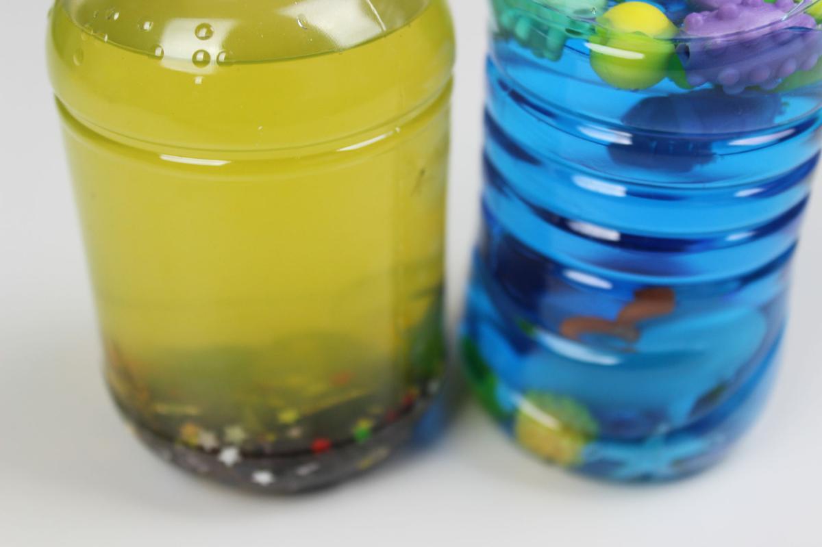 botellas sensoriales para bebes