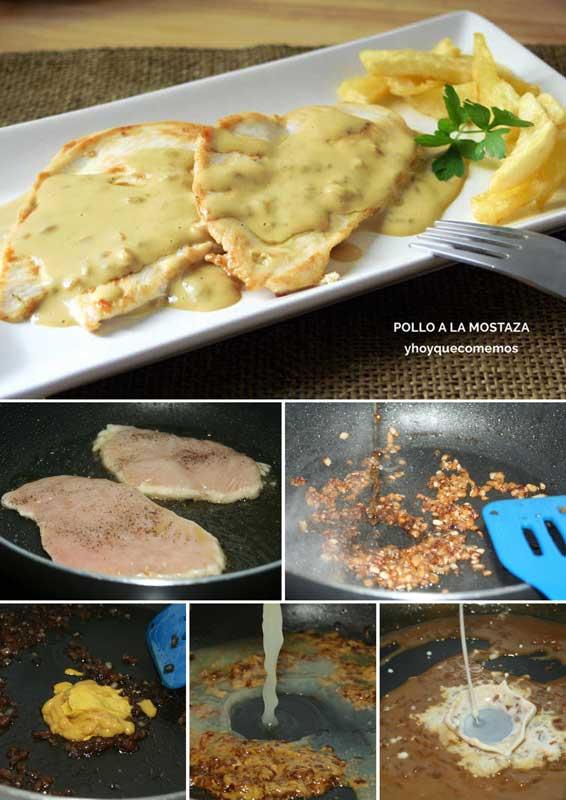 receta pollo a la mostaza