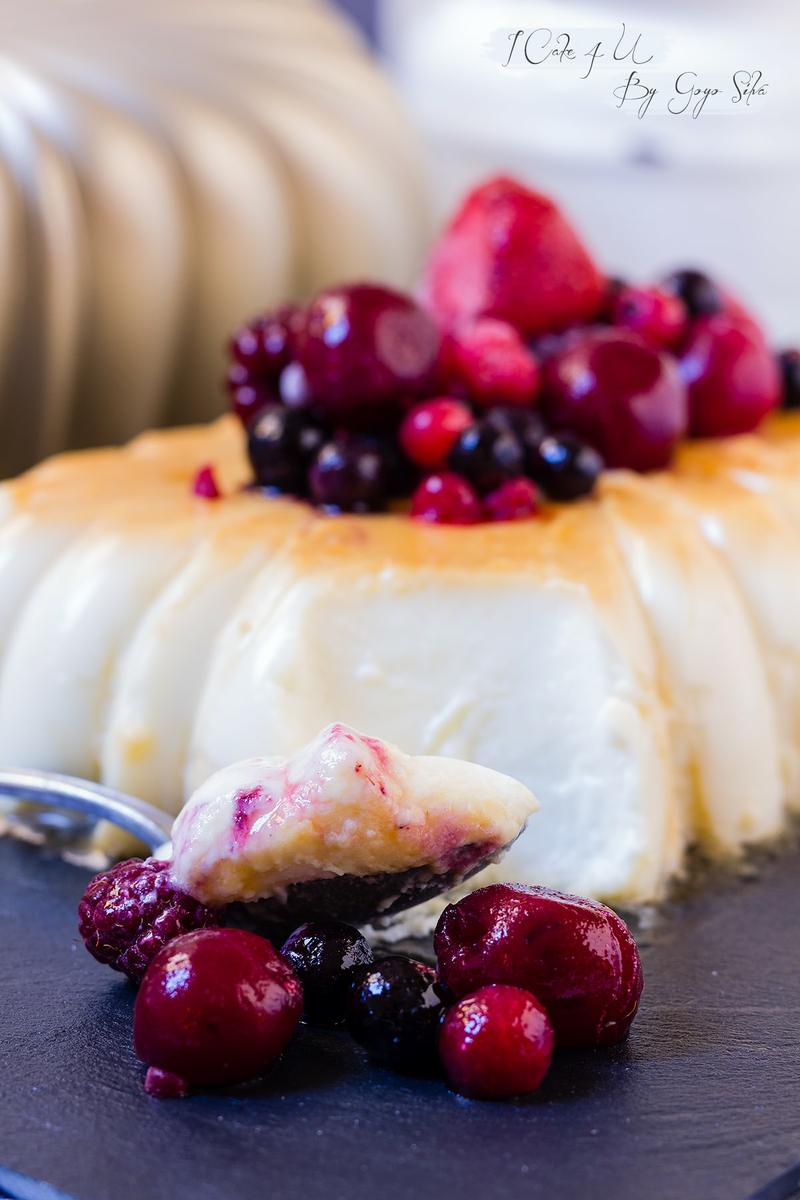 Flan de queso mascarpone sin horno Cocina Flan de queso mascarpone sin horno Cocina