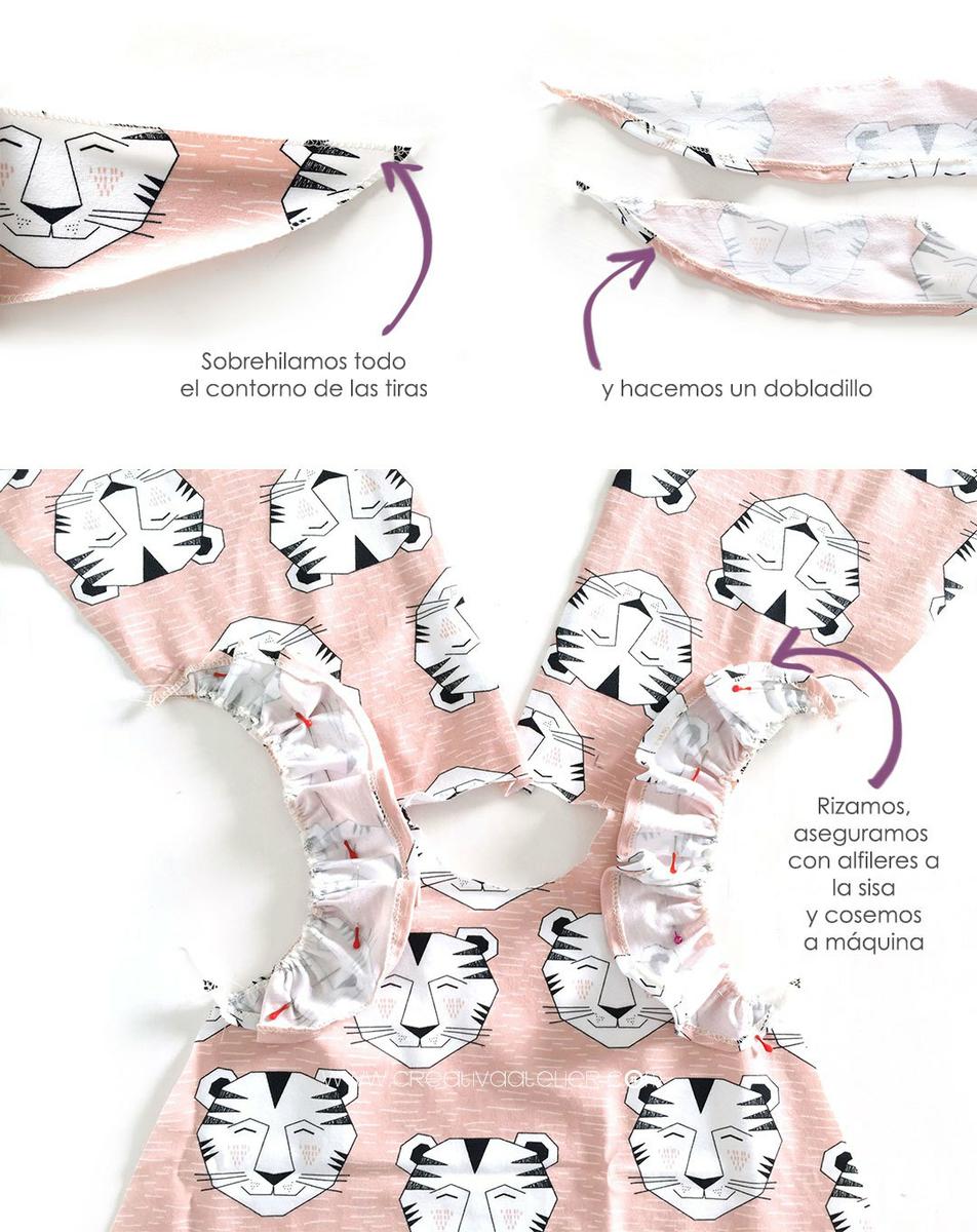 Vestido de bebé - Patrón y tutorial DIY