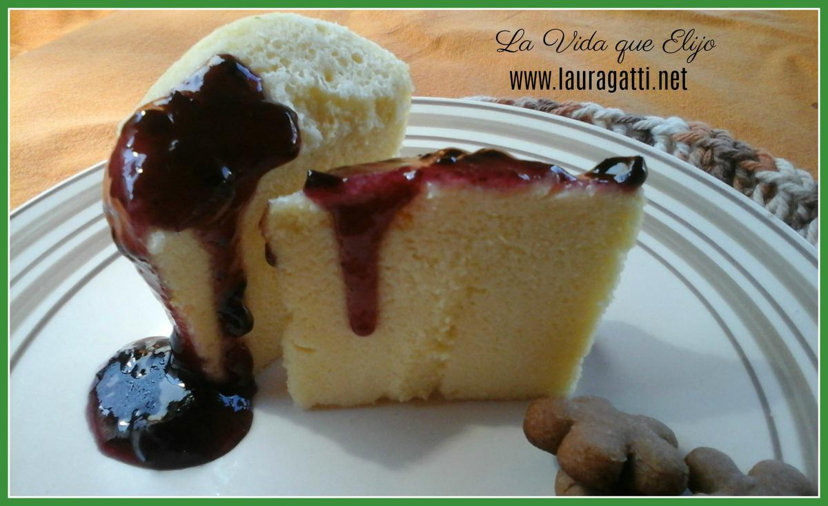 Torta en taza de limón con harina de arroz