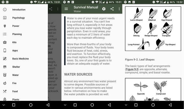 apps de supervivencia aplicaciones para sobrevivir sin comida ni recursos programas para Android para hacerse prepper saber como cocinar comida del bosque plantas radios de policia hacer nudos especiales manuales y herramientas para seguir vivo apocalipsis zombie o explosión nuclear