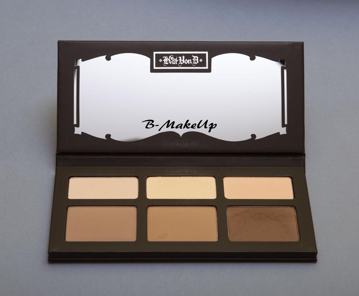 Kat Von D paleta contornos shades light shade lights contouring iluminador contorno polvos sephora kvd review opinion blog maquillaje espejo packaging