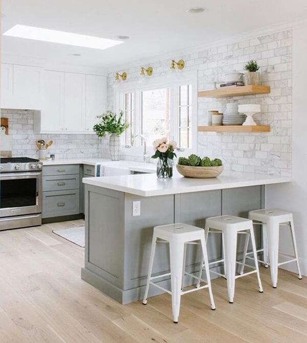 ¿Ponemos una barra en la cocina? 16 ideas geniales | Decoración