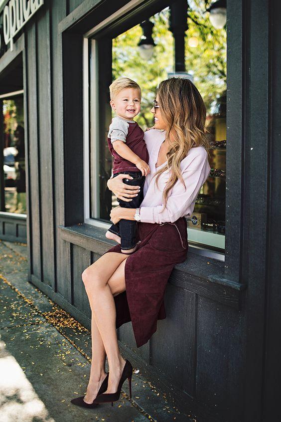Outfits en conjunto mama e hijo ¡Te van a encantar!