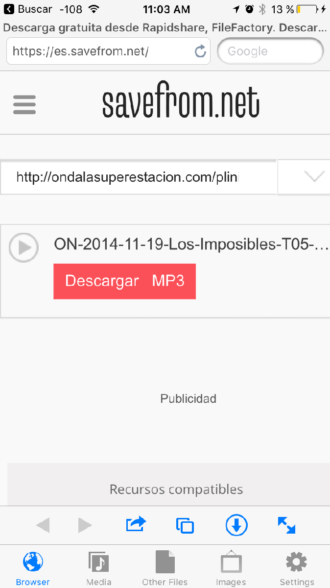 descargar audio desde tu iPhone