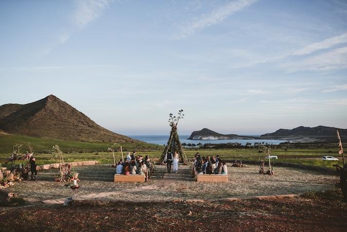 Una boda boho tropical